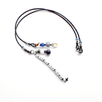Fighting Fear 2-Strand Beaded Bookmark
