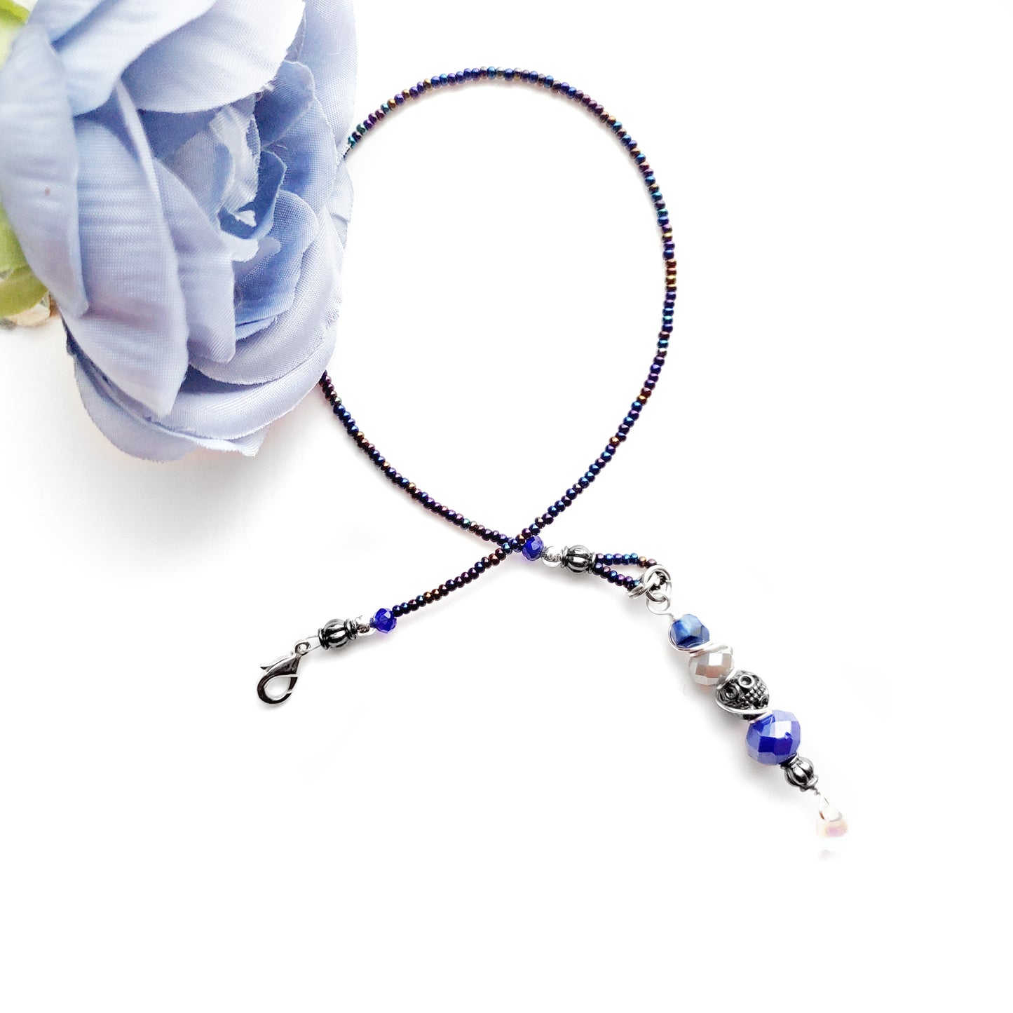 Fighting Fear Half-strand Clip-on Beaded Bookmark
