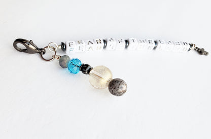 Do Not Fear Word Charm Clip-on