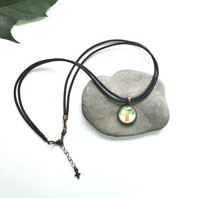 Tree of Life Charm Beaded Necklace