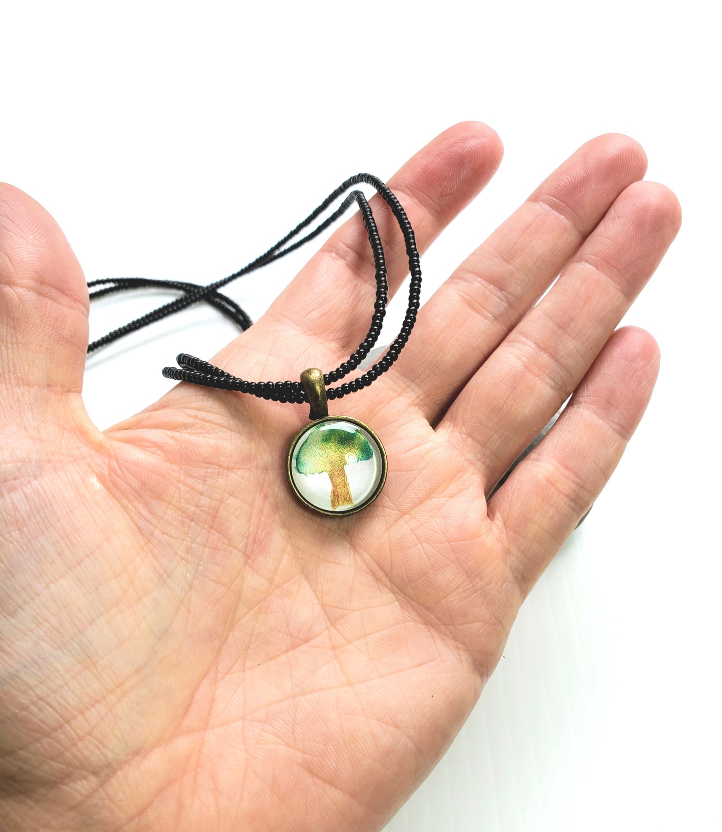 Tree of Life Charm Beaded Necklace