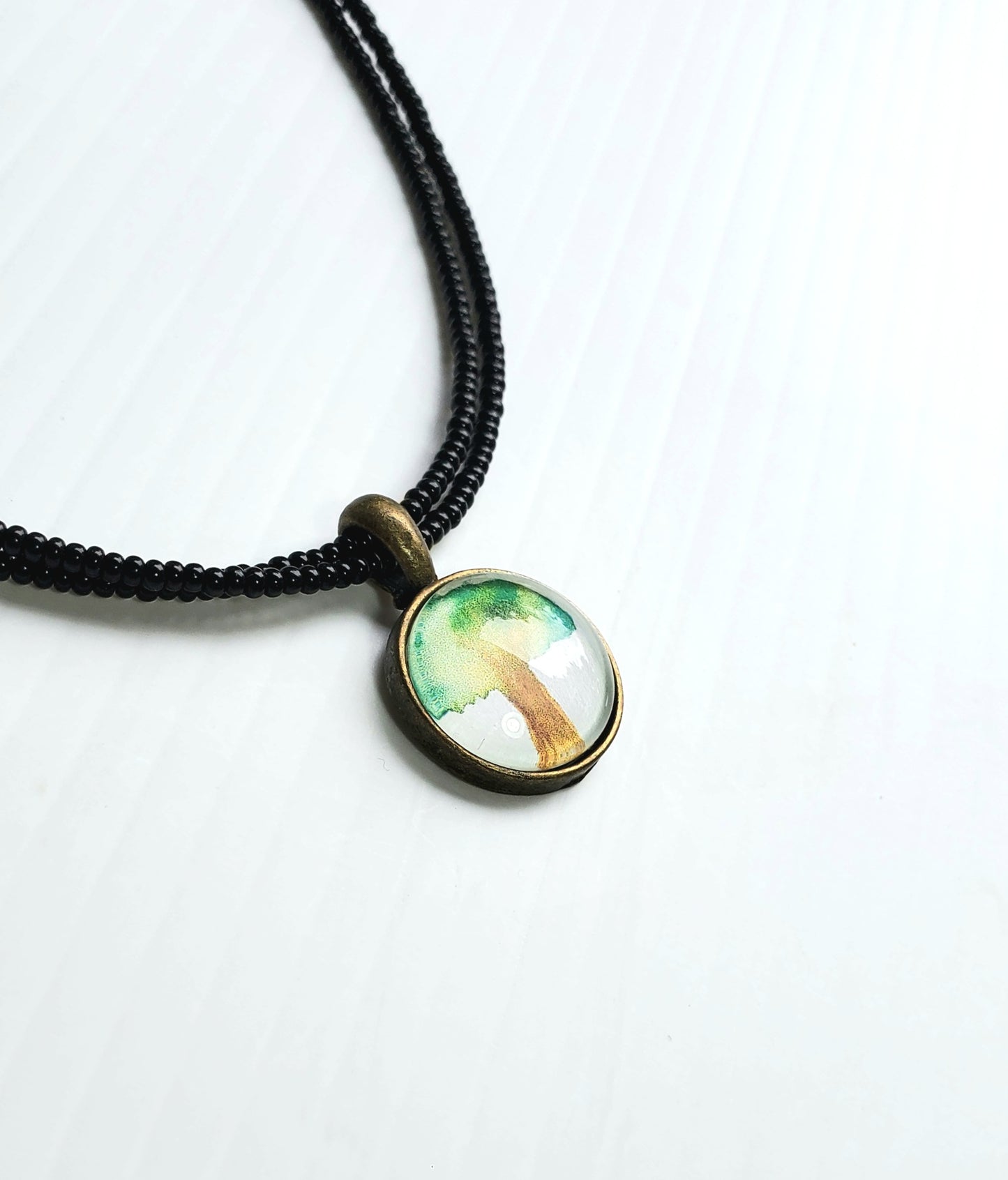 Tree of Life Charm Beaded Necklace