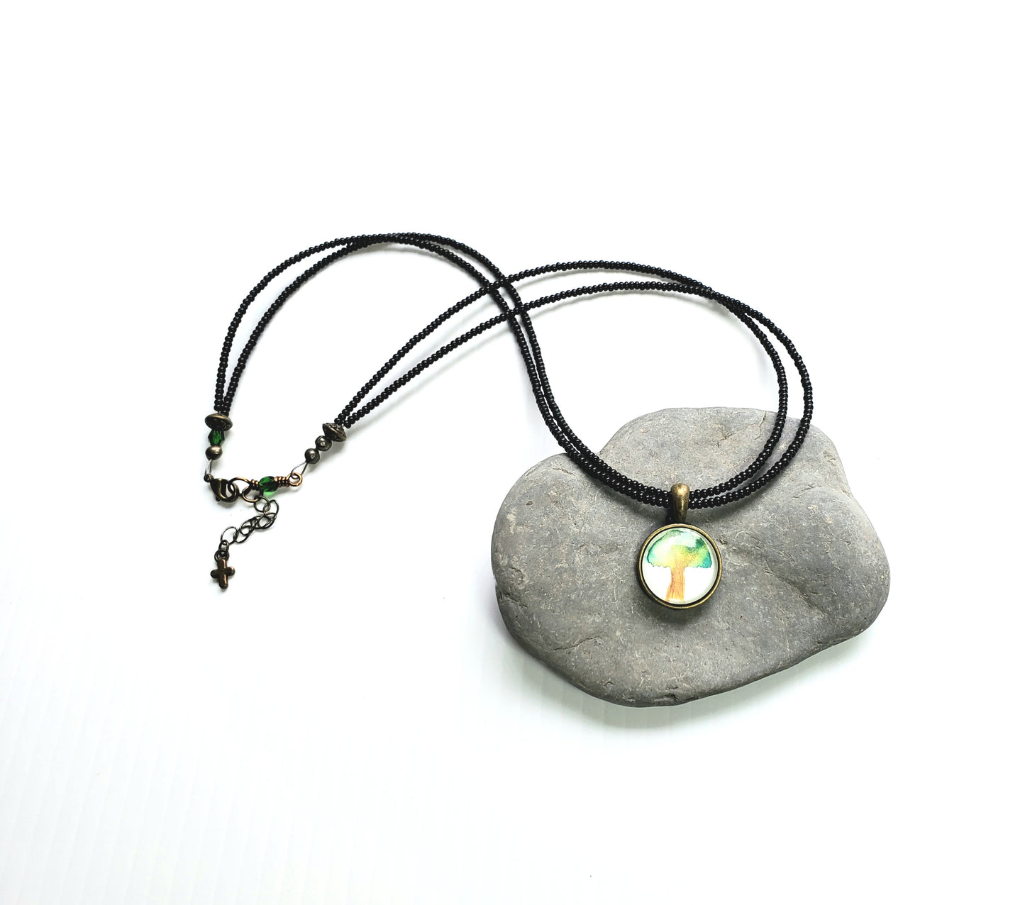 Tree of Life Charm Beaded Necklace