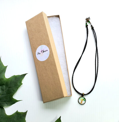Tree of Life Charm Beaded Necklace