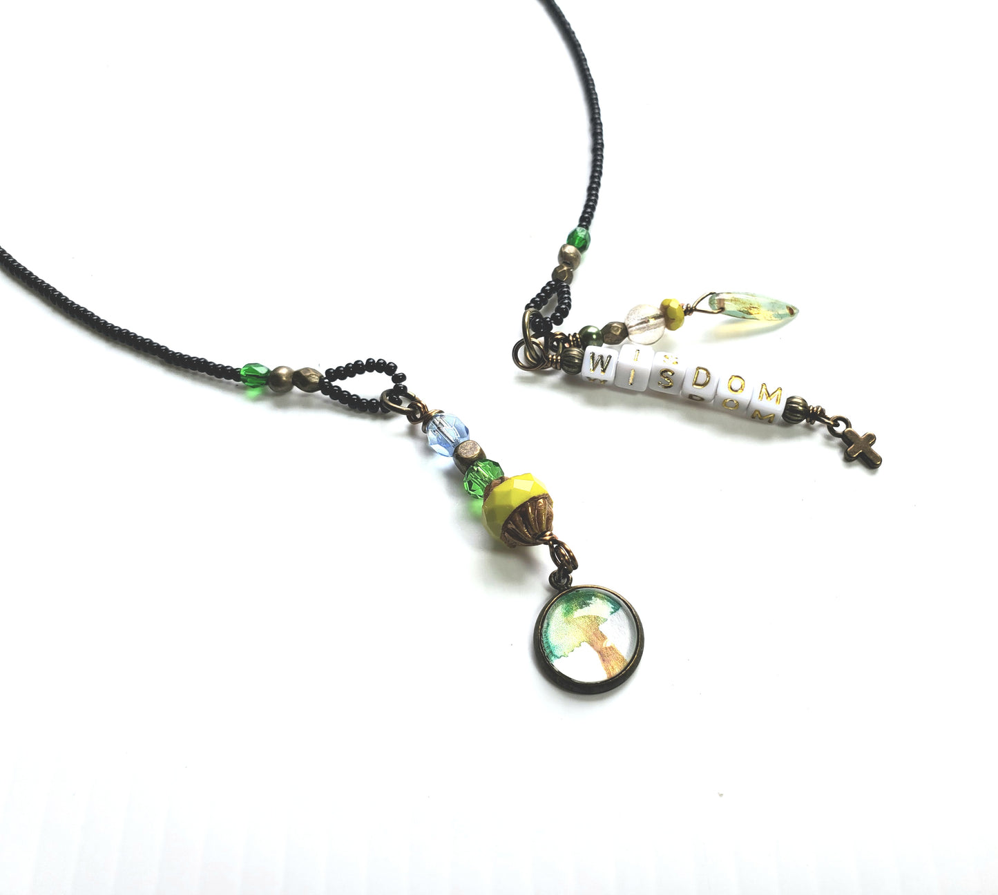 Wisdom Tree of Life Single Strand Beaded Bookmark