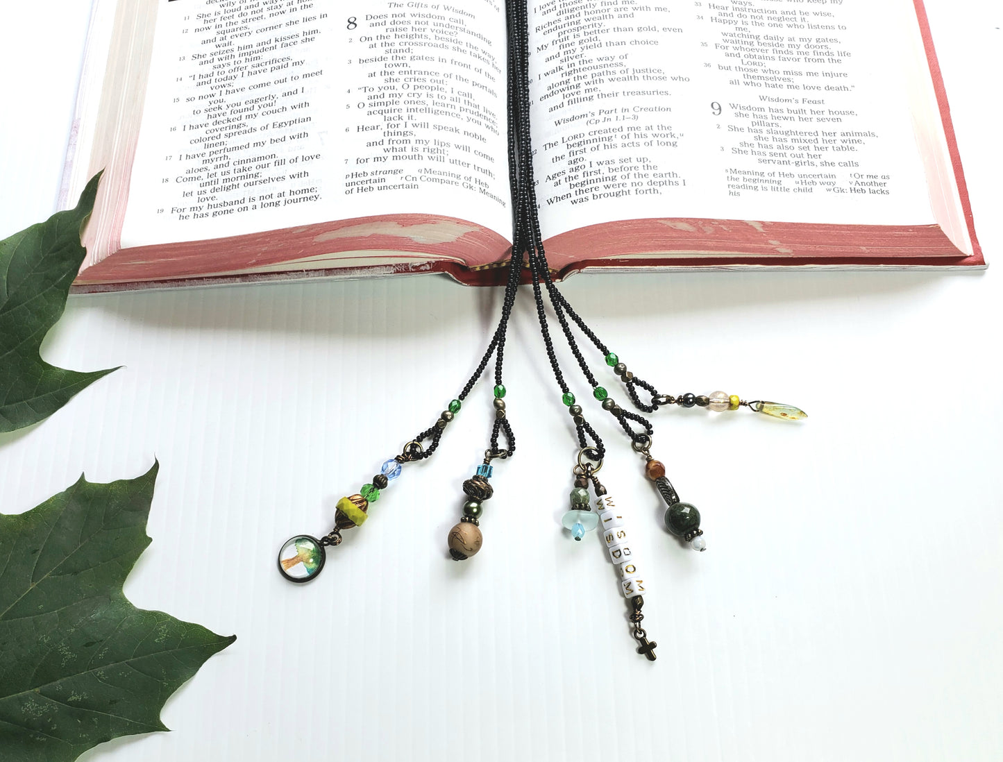 Wisdom Tree of Life 5-Strand Beaded Bookmark