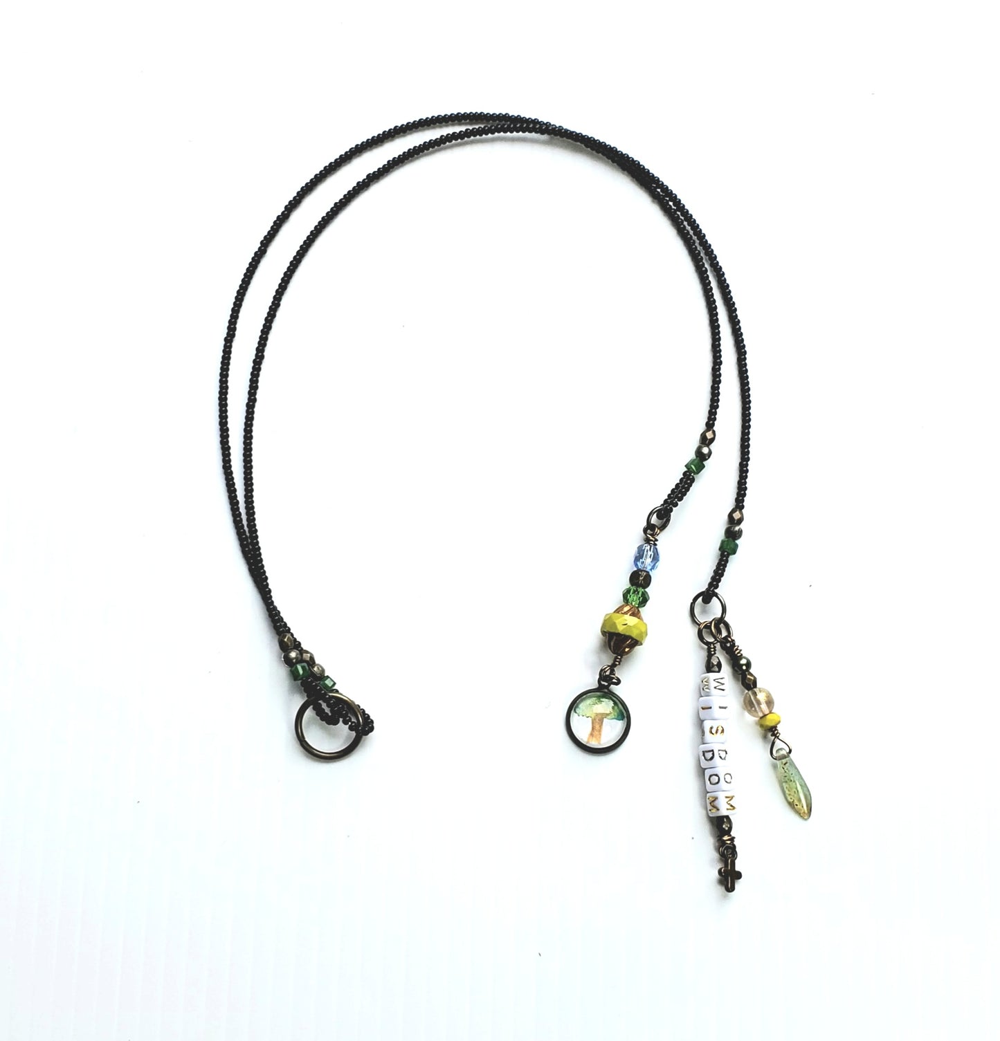 Wisdom Tree of Life 2-Strand Beaded Bookmark