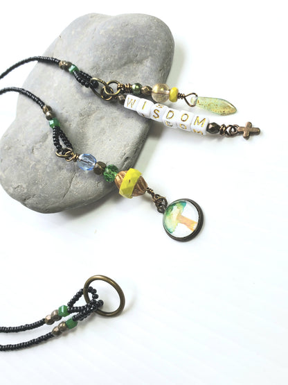 Wisdom Tree of Life 2-Strand Beaded Bookmark