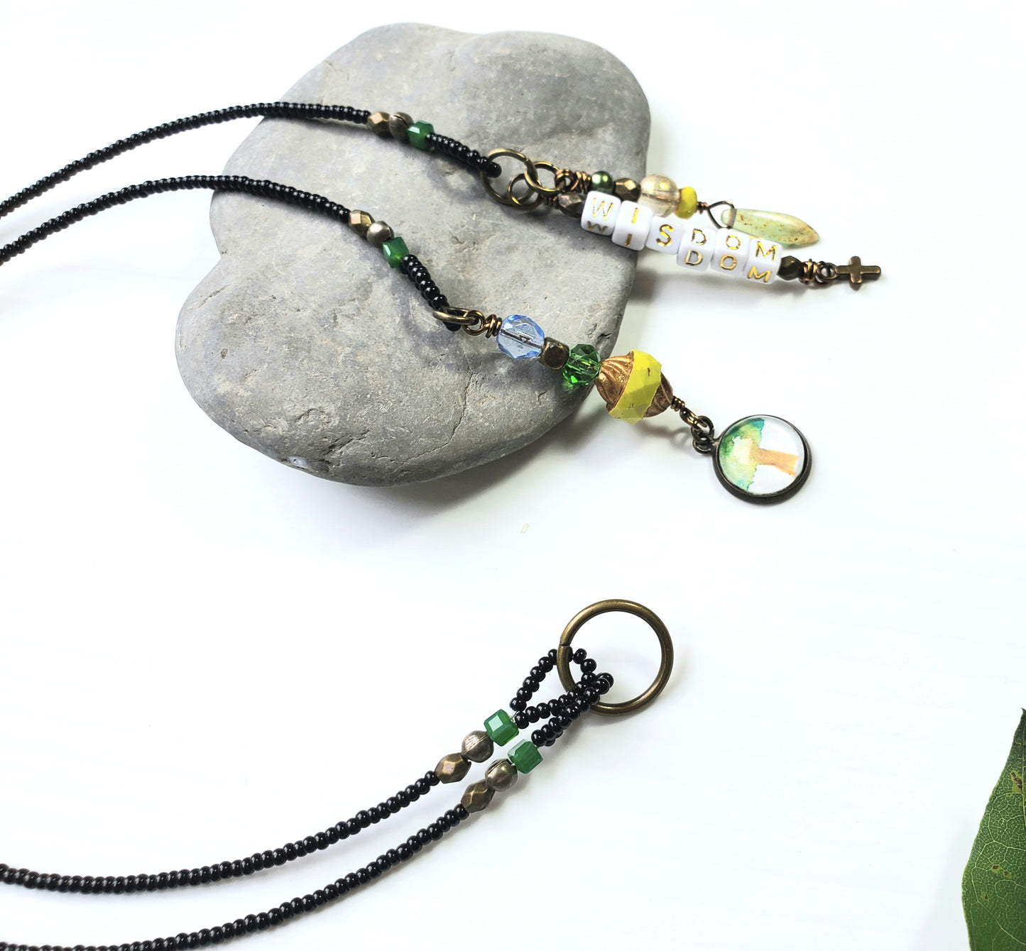 Wisdom Tree of Life 2-Strand Beaded Bookmark