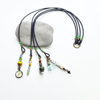 Wisdom Tree of Life 4-Strand Beaded Bookmark