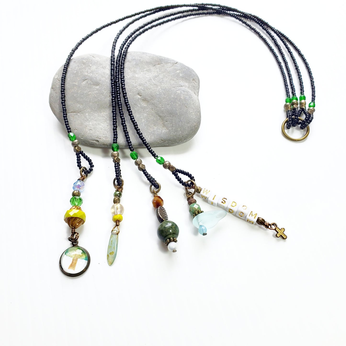Wisdom Tree of Life 4-Strand Beaded Bookmark