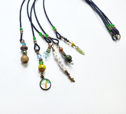 Wisdom Tree of Life 5-Strand Beaded Bookmark