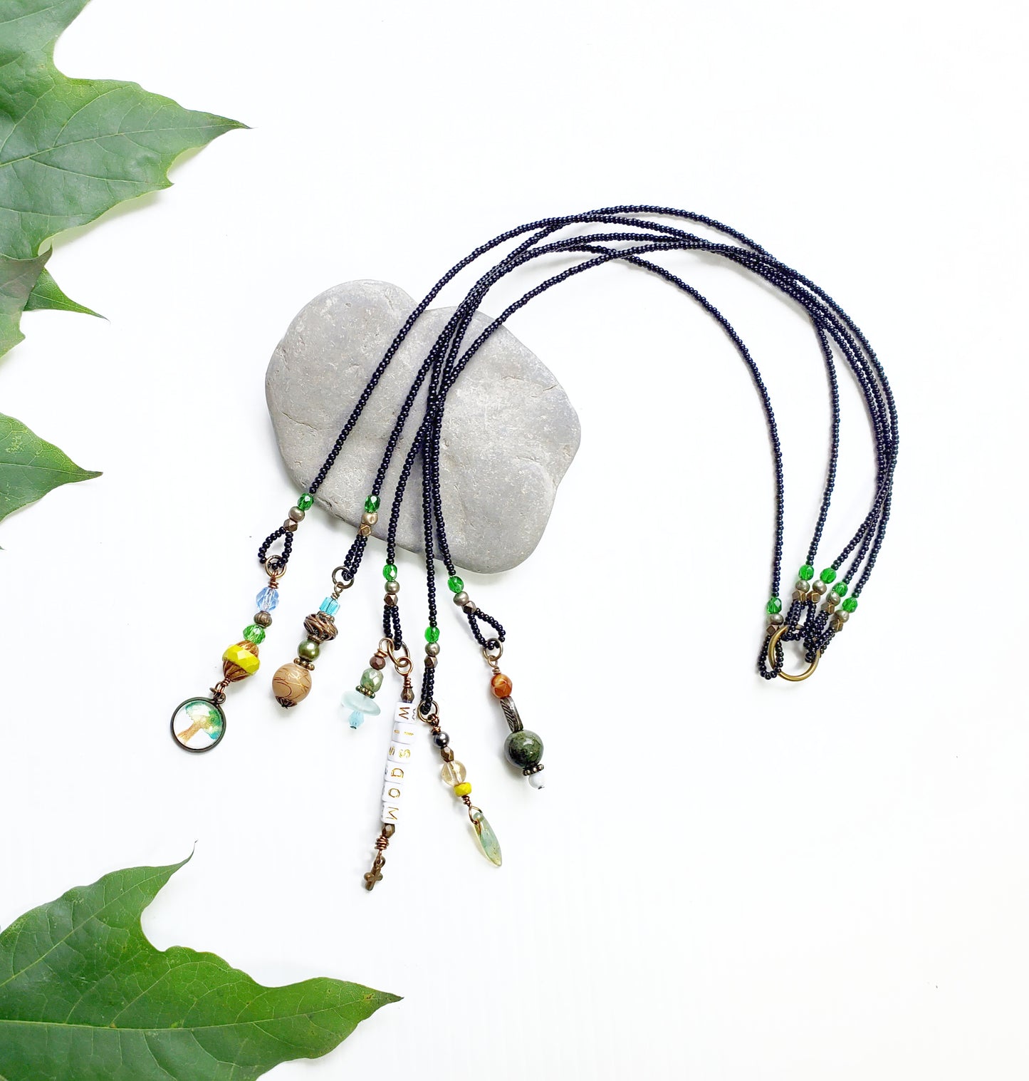 Wisdom Tree of Life 5-Strand Beaded Bookmark