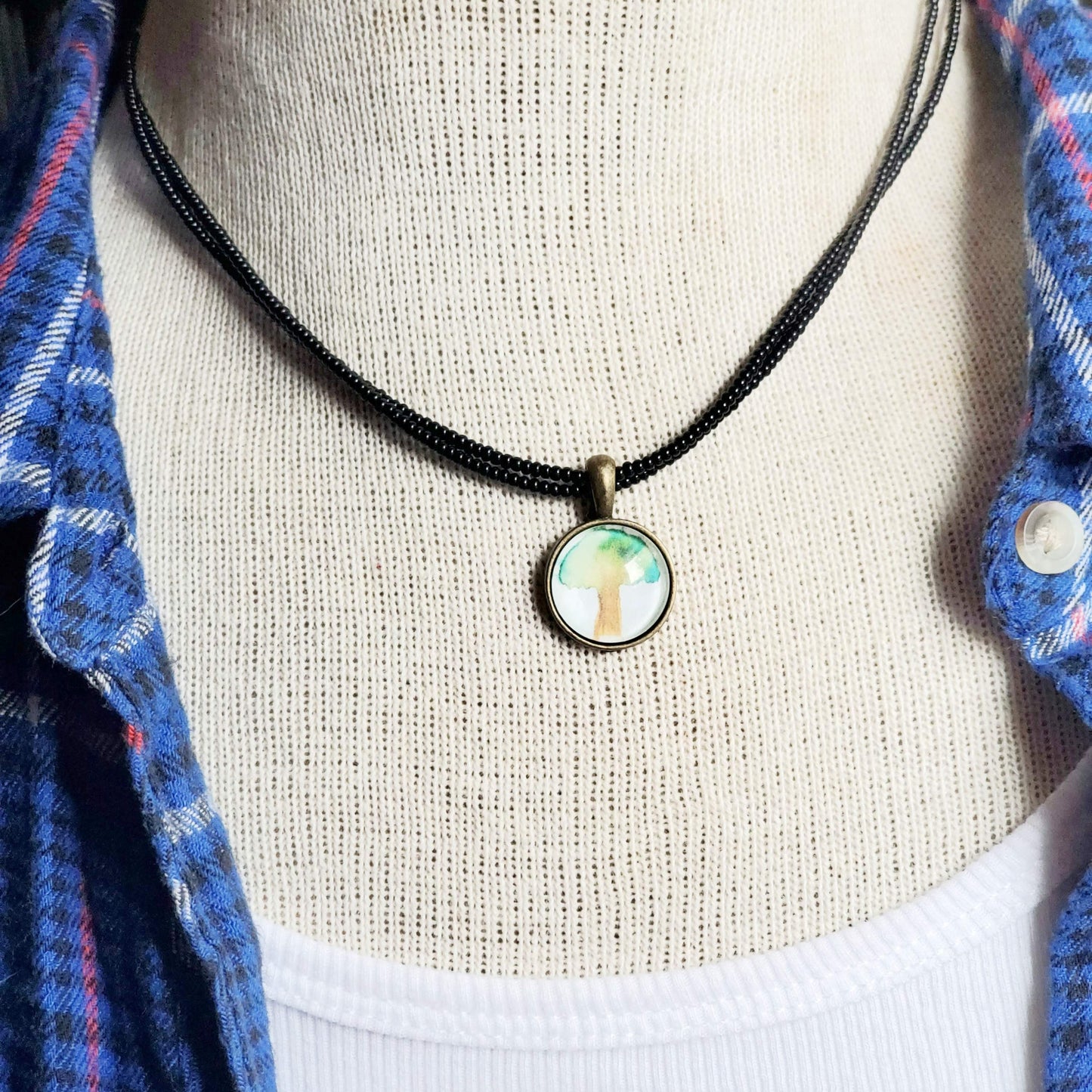 Tree of Life Charm Beaded Necklace