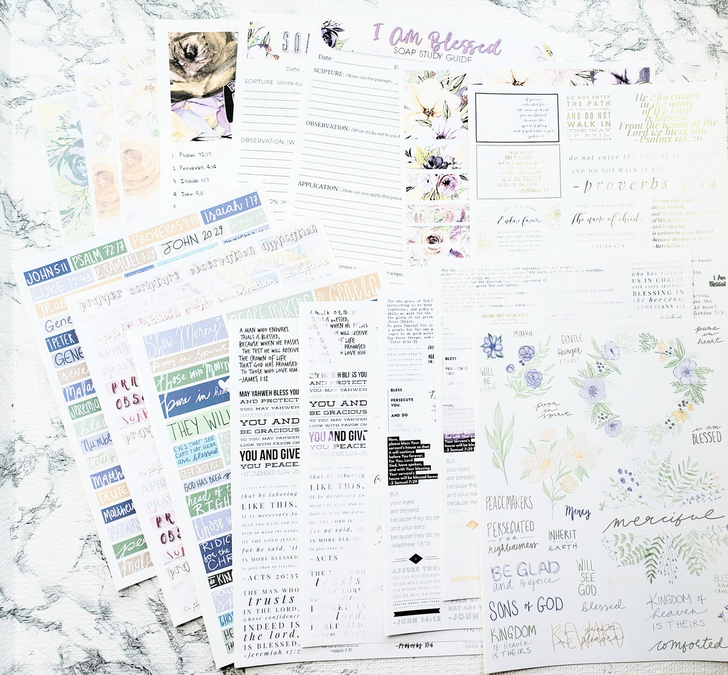 I Am Blessed Creative Bible Study Journal Kit