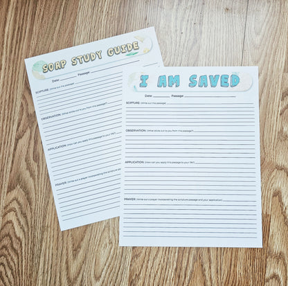 I Am Saved Bible SOAP Study Pack