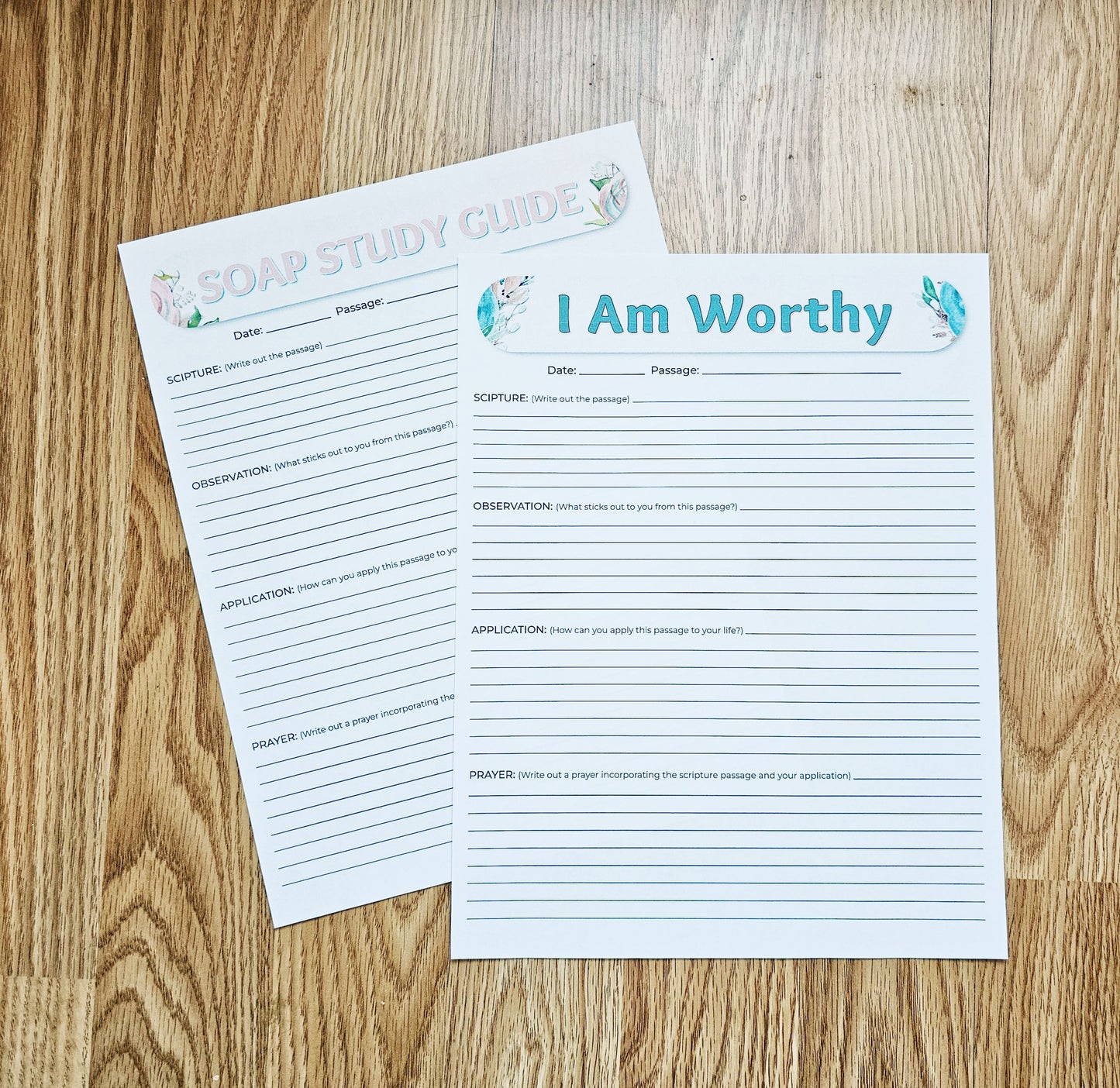 I Am Worthy SOAP Bible Study pack