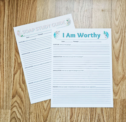 I Am Worthy SOAP Bible Study pack