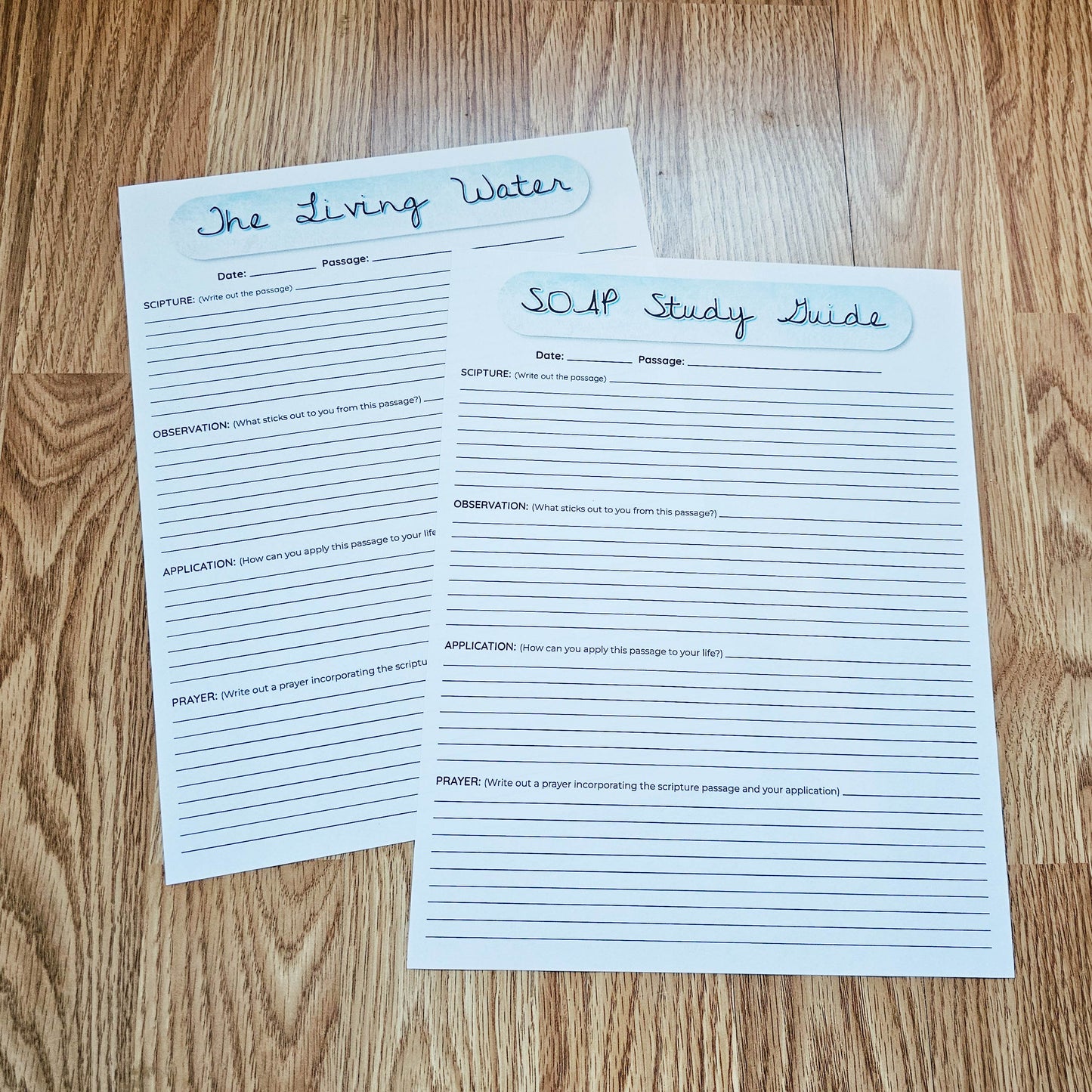 The Living Water Bible SOAP Study Pack