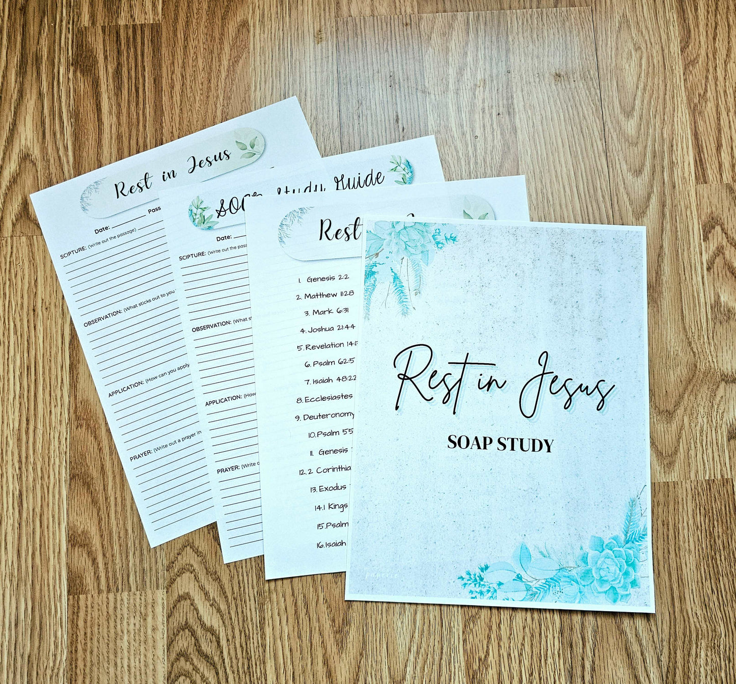 Rest in Jesus Bible SOAP Study Pack