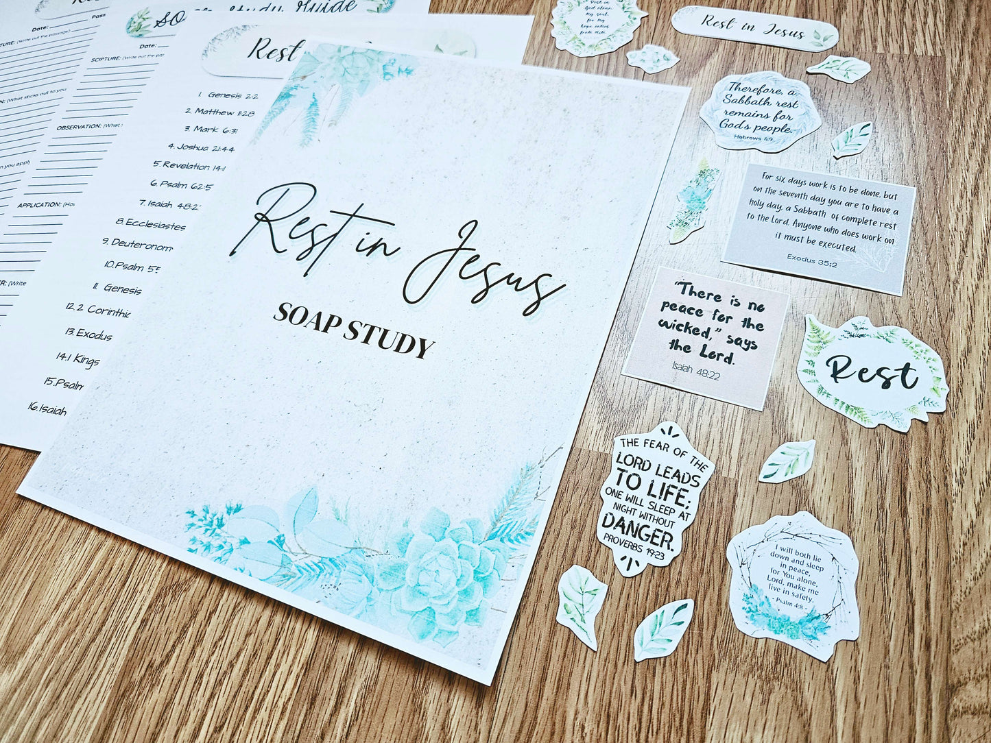 Rest in Jesus Bible SOAP Study Pack