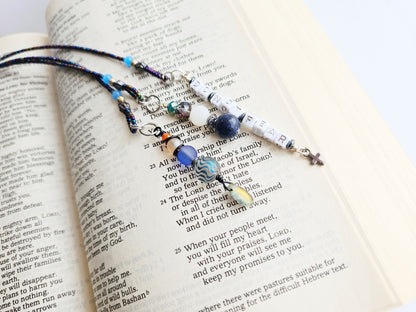 Fighting Fear 2-Strand Beaded Bookmark