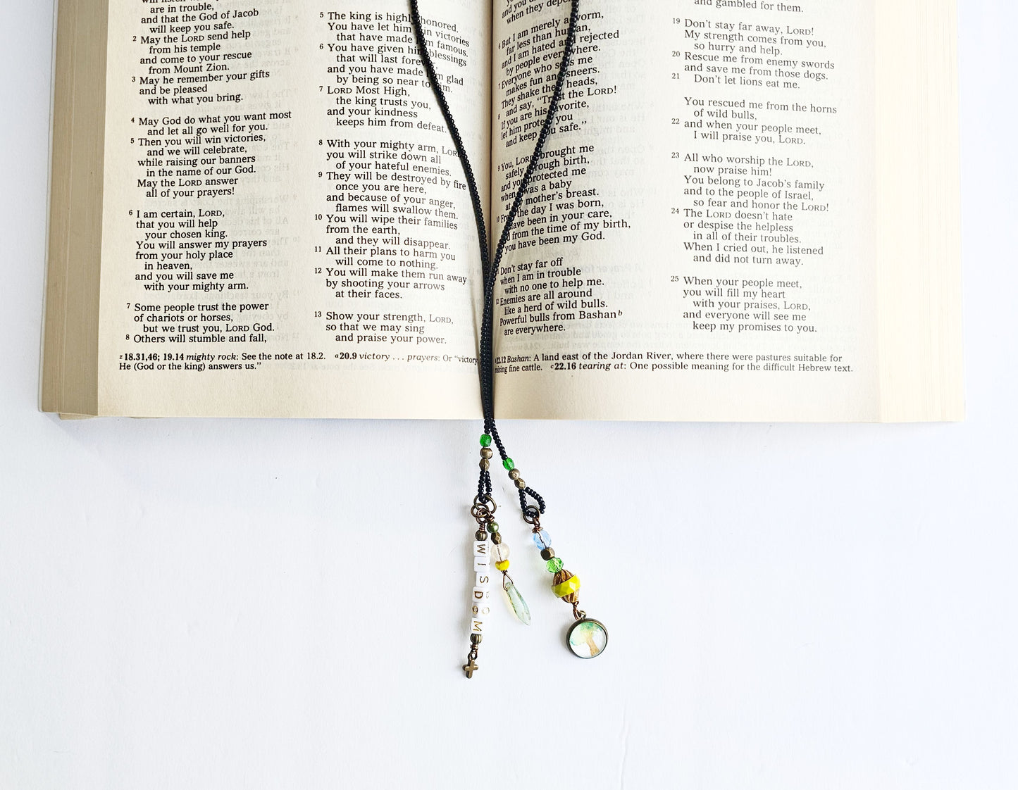 Wisdom Tree of Life Single Strand Beaded Bookmark