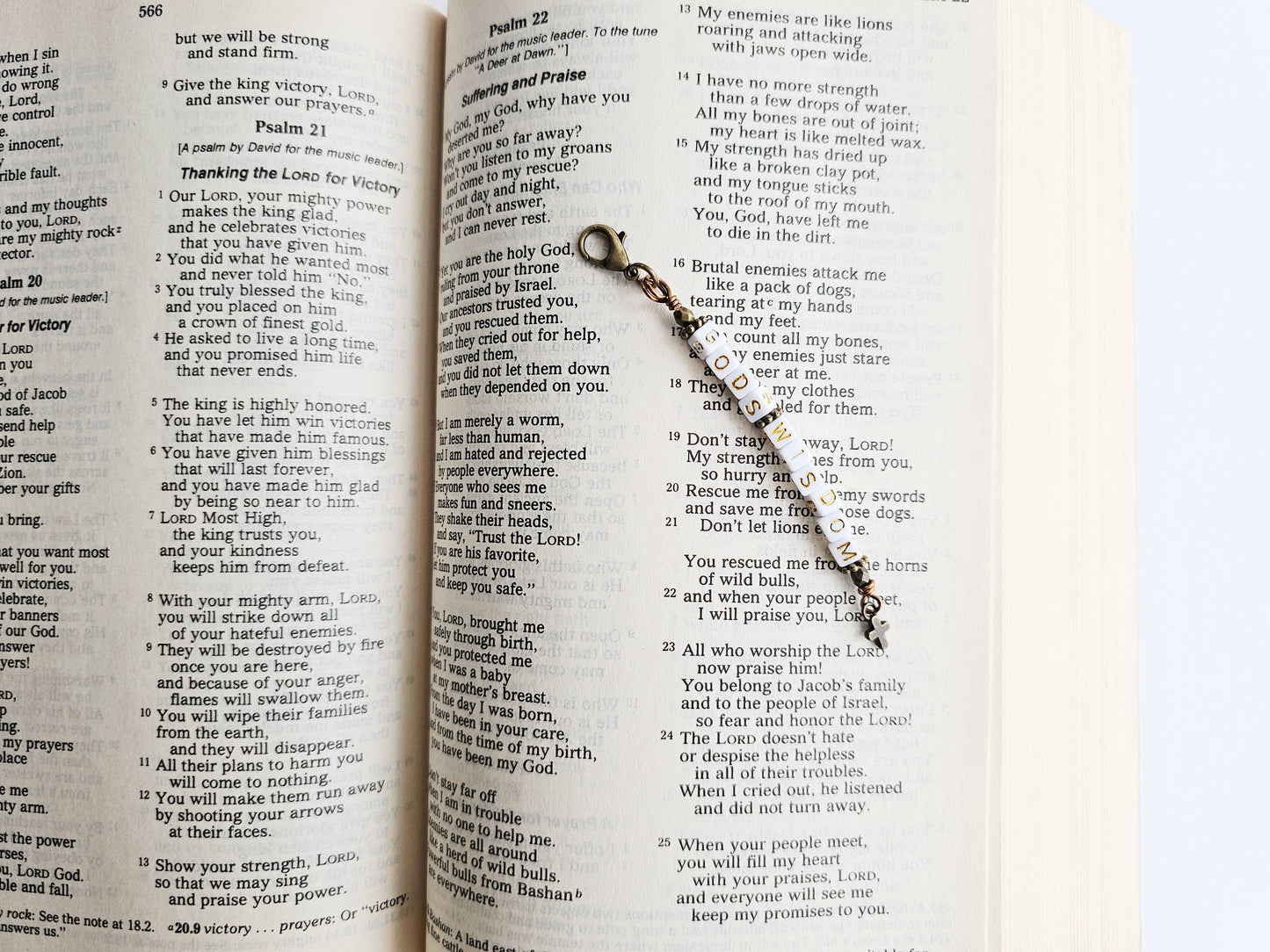 Wisdom Tree of Life 2-Strand Beaded Bookmark