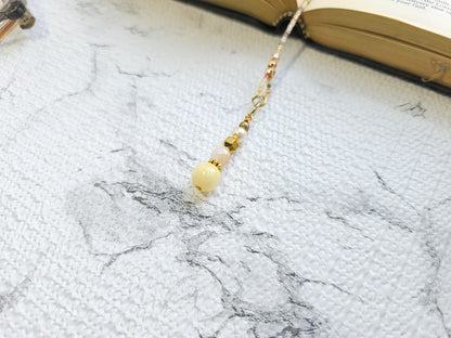 Neutral Mix and Gold Beaded Bible Bookmark