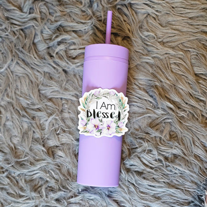 I Am Blessed Feminine Waterproof Vinyl sticker
