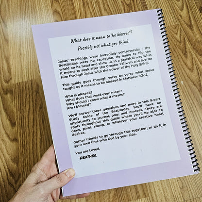 I Am Blessed Digital Printable Bible study guide - instant download Christian women's group book, beatitudes Jesus teaching, journaling