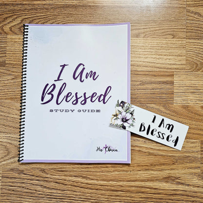 I Am Blessed Bible Study Guide - Beatitudes Women's group workbook, Matthew 5 New Testament, Christian study set, spiral bound study journal