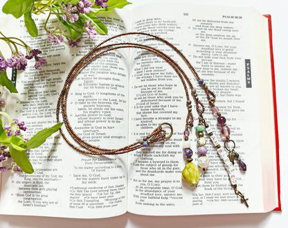 I Am Blessed 3-Strand Beaded Bible Bookmark