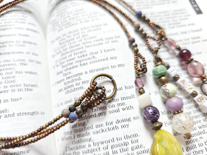 I Am Blessed 3-Strand Beaded Bible Bookmark