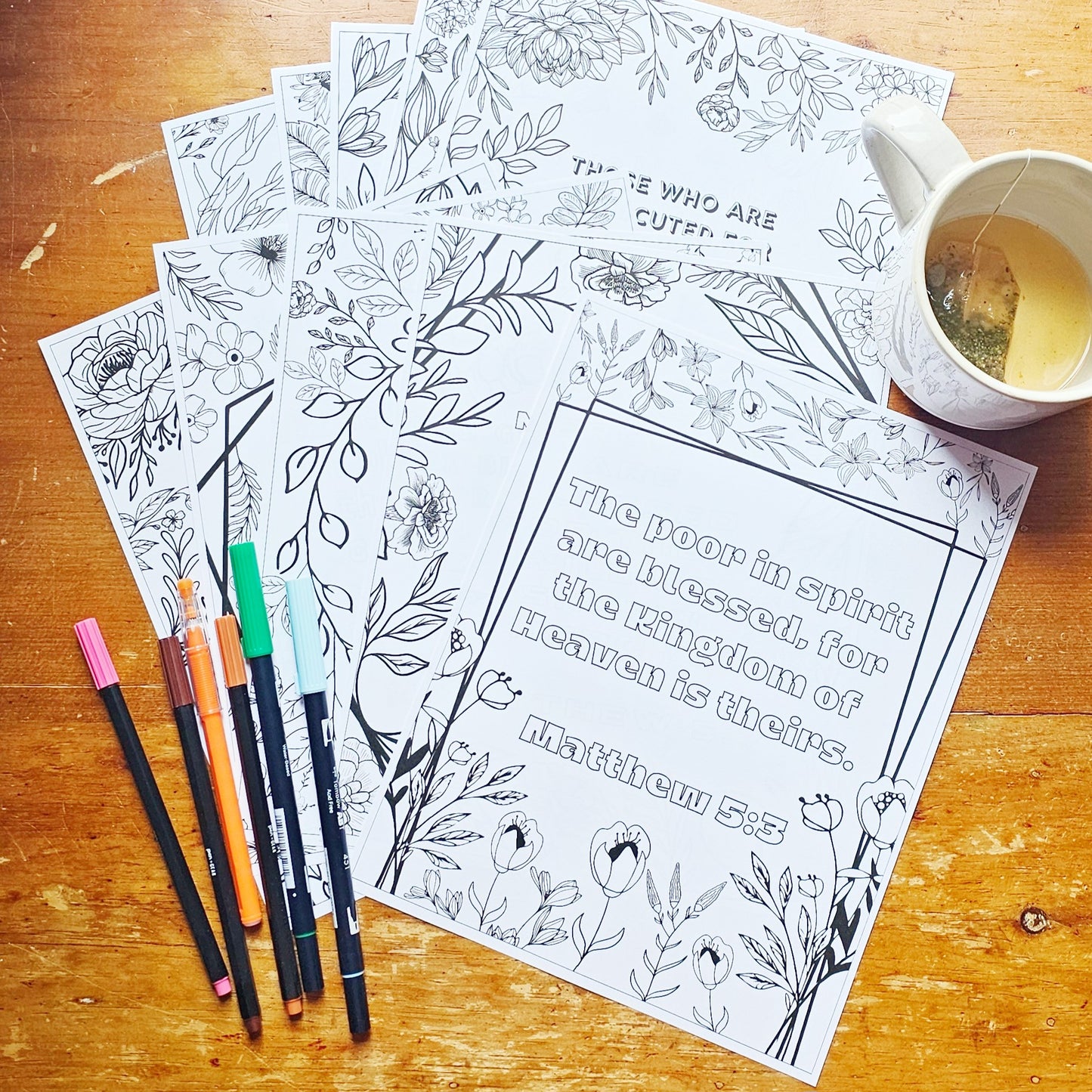 I Am Blessed Bible Journaling Sticker set