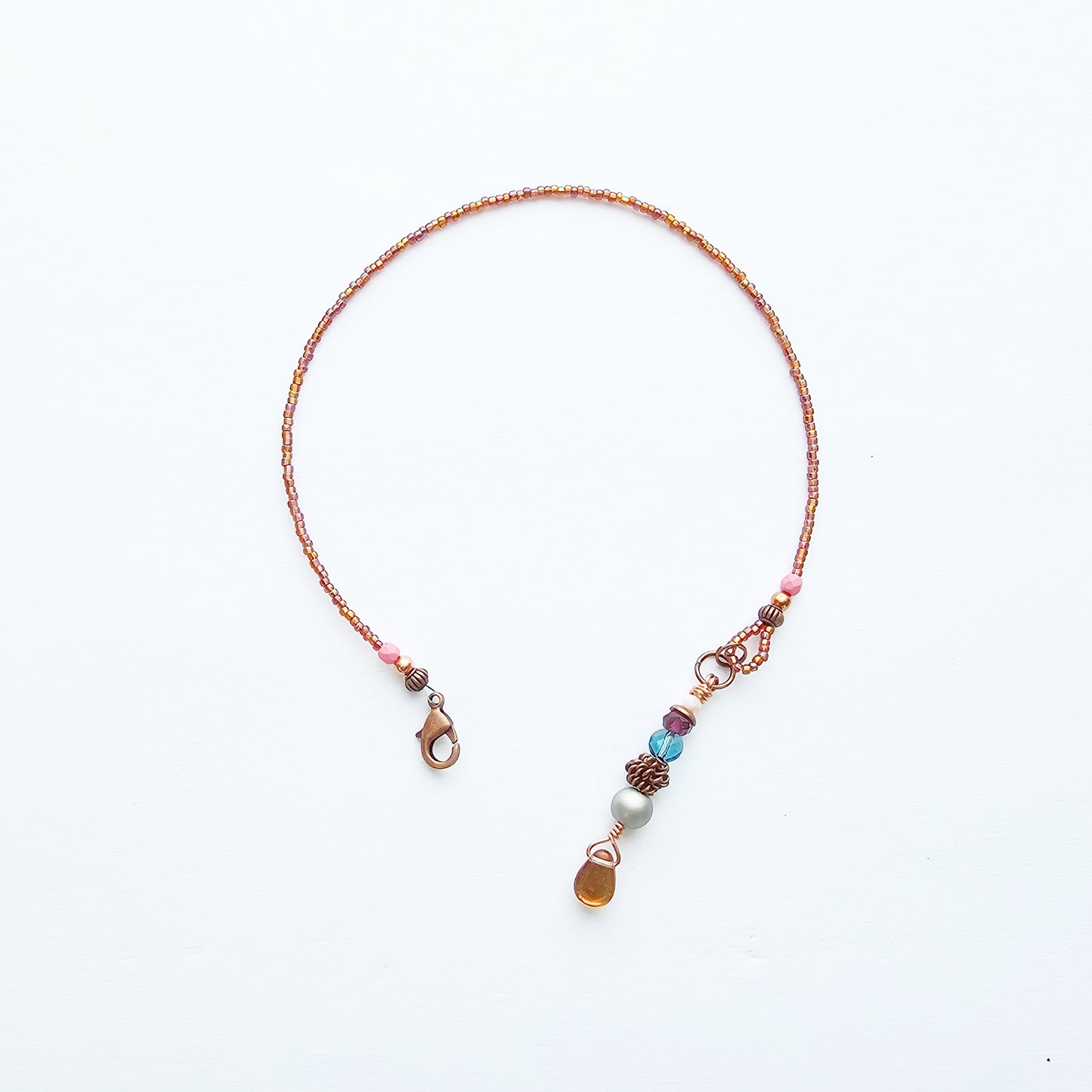 I Am Worthy Half-Strand Clip-on Beaded Bookmark