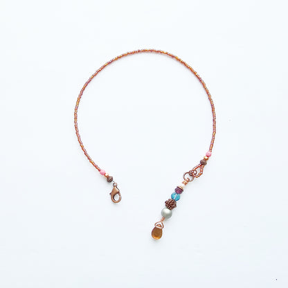 I Am Worthy Half-Strand Clip-on Beaded Bookmark