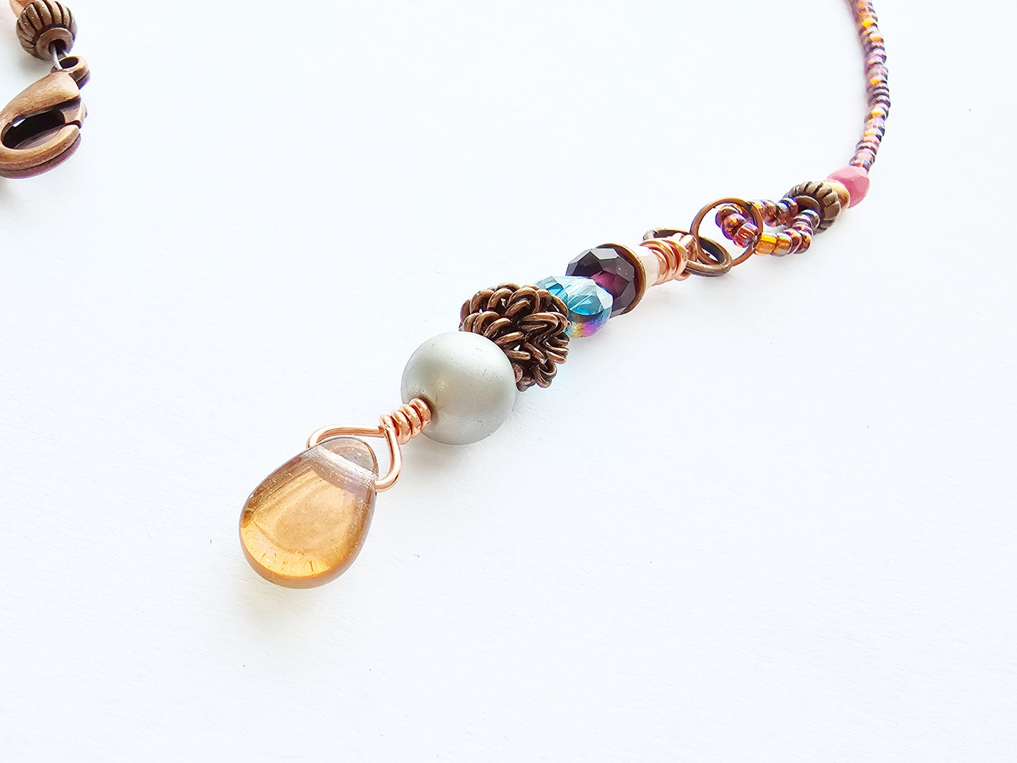 I Am Worthy Half-Strand Clip-on Beaded Bookmark