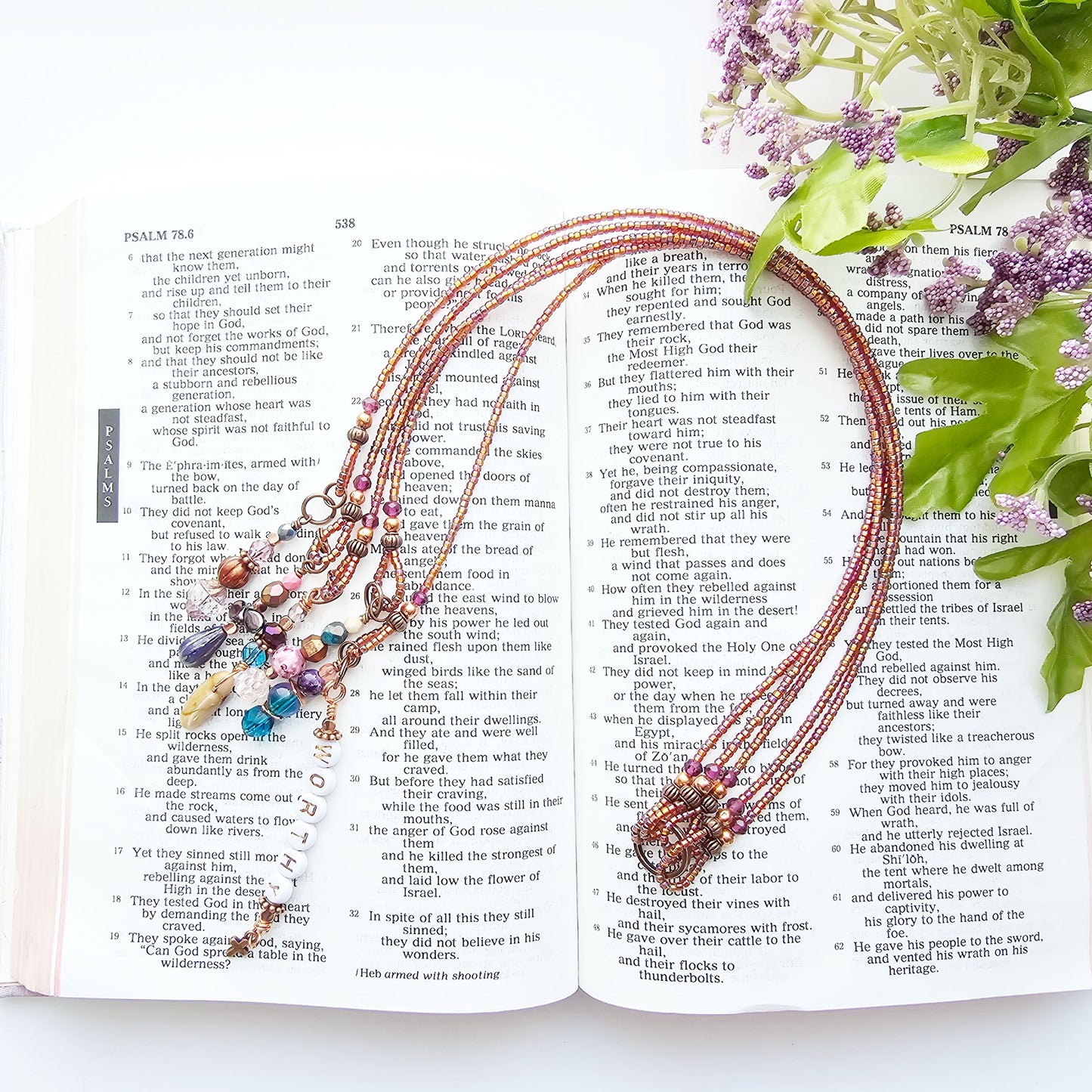 I Am Worthy 5-Strand Beaded Bible Bookmark