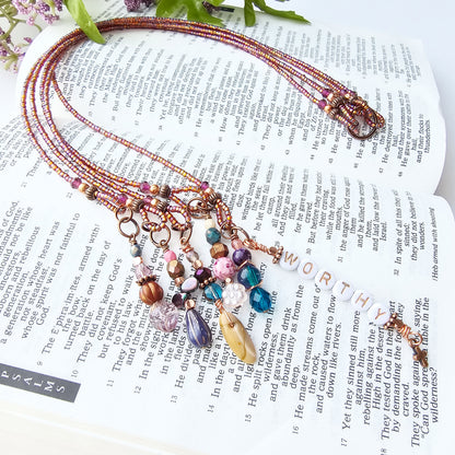 I Am Worthy 5-Strand Beaded Bible Bookmark