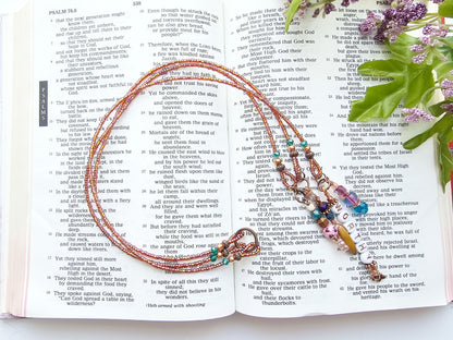 I Am Worthy 3-Strand Beaded Bible Bookmark