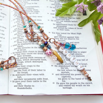 I Am Worthy 3-Strand Beaded Bible Bookmark