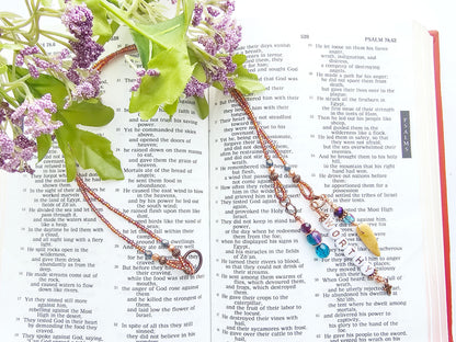 I Am Worthy 2-Strand Beaded Bible Bookmark
