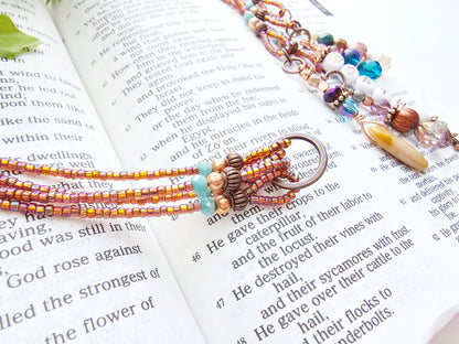 I Am Worthy 4-strand Beaded Bible Bookmark