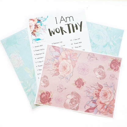 I Am Worthy Bible Journaling Sticker set