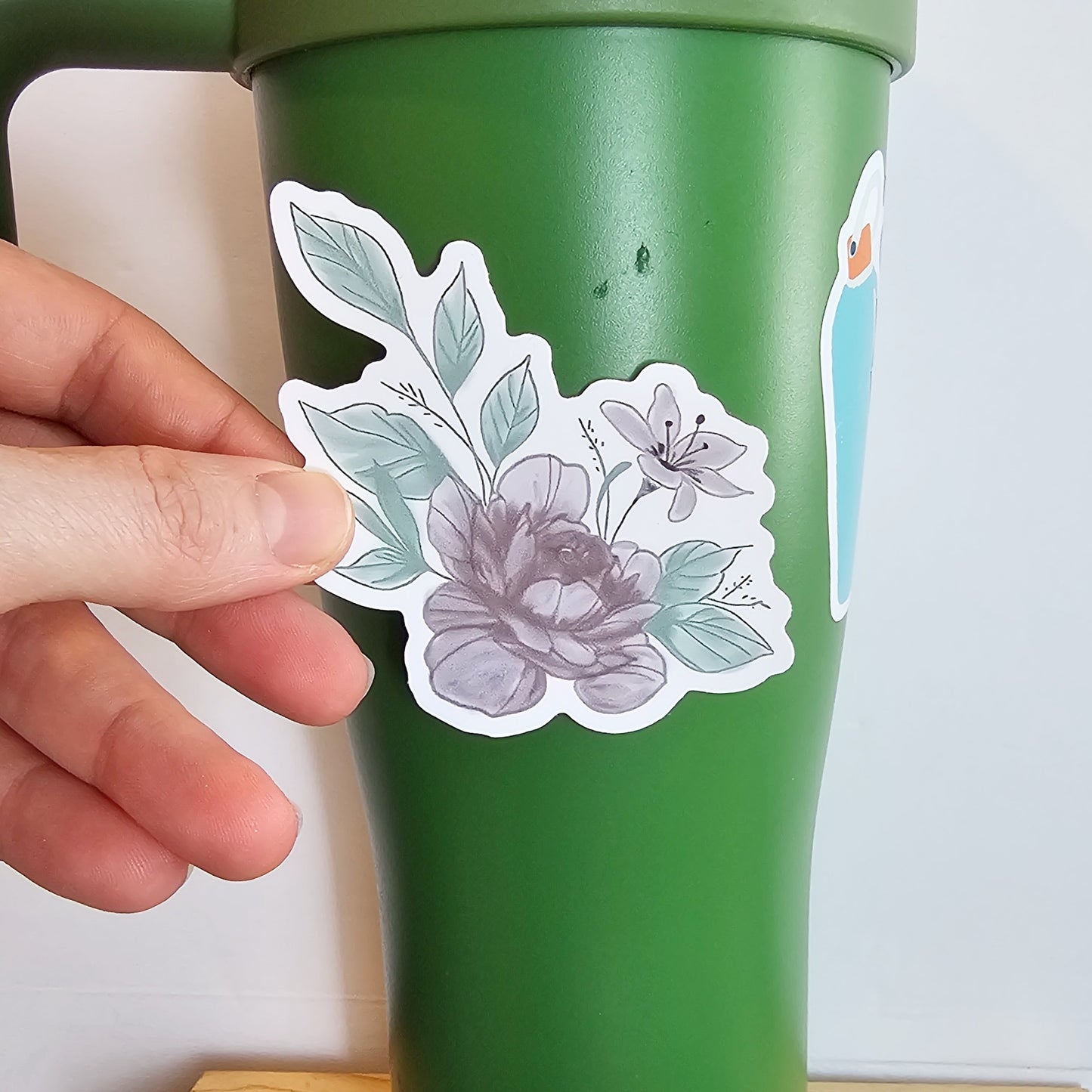 Bible Verse Worthy Flower Vinyl Sticker
