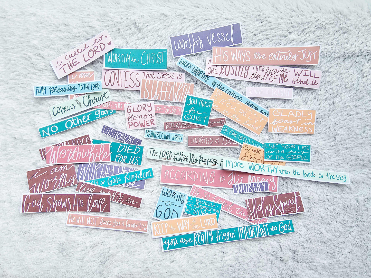 I Am Worthy Bible Journaling Sticker set