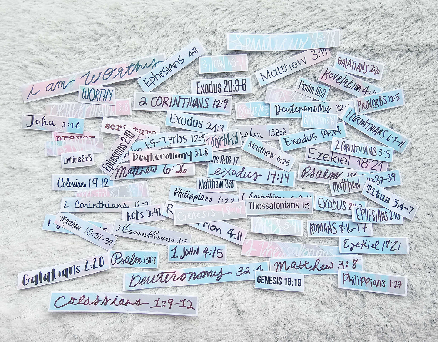 I Am Worthy Bible Journaling Sticker set