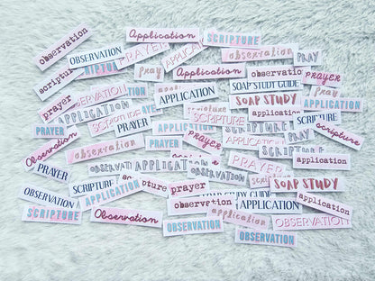 I Am Worthy Bible Journaling Sticker set