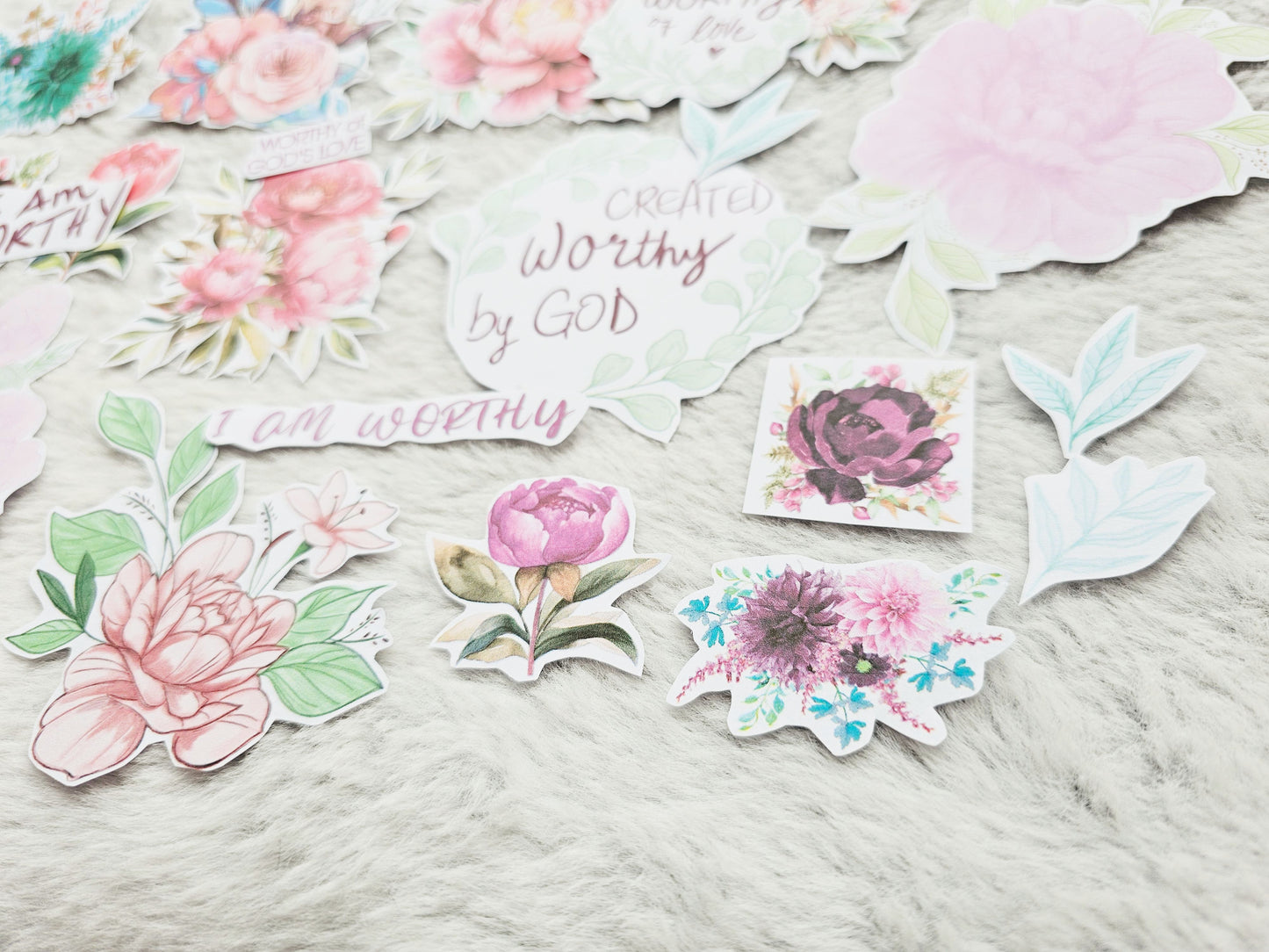 I Am Worthy Bible Journaling Sticker set
